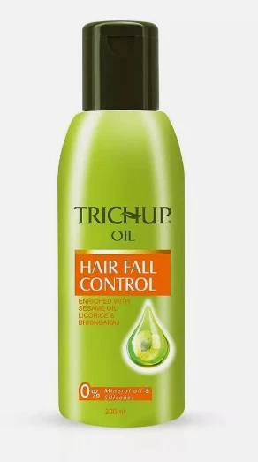 Aceite capilar Trichup Hair Fall Control (200 ml) enriquecido Amla, regaliz y Bhringaraj Foto 1 de 1