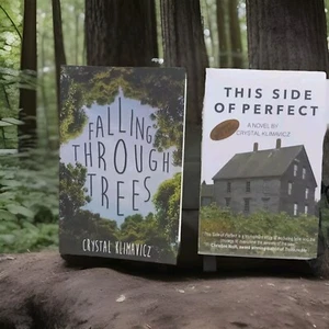 Falling Through Trees This Side of Perfect Both Signed 1st Ed Crystal Klimavicz  - Picture 1 of 12