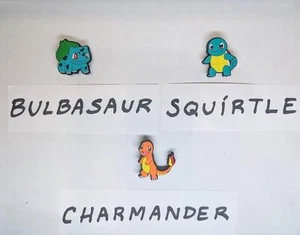 Lotto di 3 antipasti Kanto!! Croc Charms Pokemon Jibbitz PVC morbido - Foto 1 di 1
