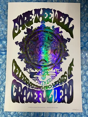 Mandala pôster Ryan Kerrigan Foil Fare Thee Well Grateful Dead 2015  - Imagem 1 de 4