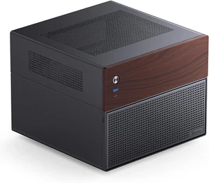 N4 Black NAS Pc Case, Walnut Wood, 8-Drive Bay/6 * 3.5 "HDD (4 Hot-Swap,2 Non Ho - Afbeelding 1 van 9
