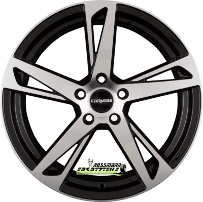 4x Carmani 16 Anton black polish 6.5x16 ET42 - LK5/112 ML57.1 Felge Alu - Bild 1 von 4