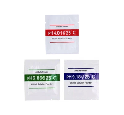 9x PH Powder Buffer Calibration Sachet Solution 4.01 / 6.86 / 9.18 packets set - Bild 1 von 4