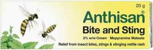 Anthisan Bite & Sting Cream, Triple Action Against Pain and Itching 20g