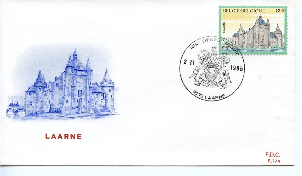 BELGIUM 1985 Castles  FDC2538 - Image 1 of 1