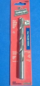 27/64"  VERMONT AMERICAN STRAIGHT SHANK HIGH SPEED STEEL DRILL BIT HSS  USA - Picture 1 of 1