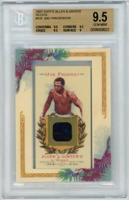 2007 Topps Allen & Ginter Relics #SJF Joe Frazier /250 BGS 9.5 - Image 1 of 2