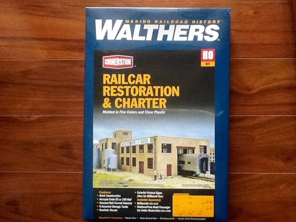 WALTHERS 1/87 HO CORNERSTONE RAILCAR RESTORATION & CHARTER ITEM # 933-4024 F/S