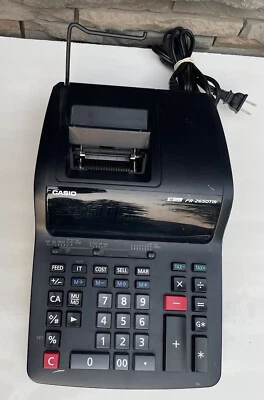 Casio Adding Machine TR-2650TM Black W/ Tax Exchange Decimal Tested Works *Read* - Image 1 of 4