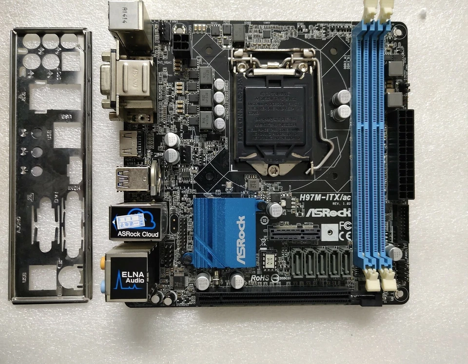 For ASRock H97M-ITX/ac LGA1150 Desktop Motherboard Intel H97 ITX System board - Image 1 of 1
