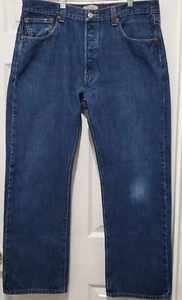 Levi's 501 Button Fly Herrenjeans 36x29 gerade Passform 100 % Baumwolle keine Dehnung - Bild 1 von 9