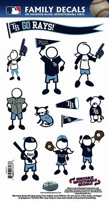 Tampa Bay Rays Outdoor Rated Vinyl Family Decals MLB Licensed Baseball - Image 1 of 3