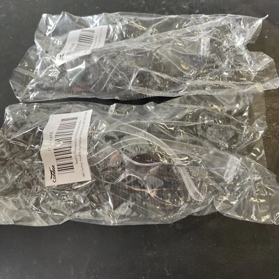 CONDOR Safety Glasses, Clear Polycarbonate Frameless Size L 1FYX6B 2 Pack - Image 1 of 4