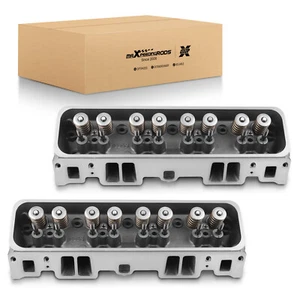 Pair Complete Cylinder Head For GMC Chevy Cadillac 5.7L V8 12528913 12558062 - Picture 1 of 17