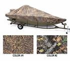 Camo Styled To Fit Boat Cover Compatible With Fisher Hawk 186 Sc 2001-2007
