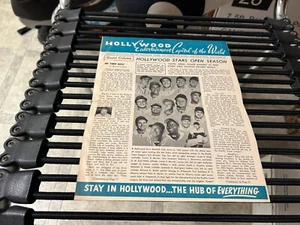 original 1957 THIS IS HOLLYWOOD PUBLICATION w HOLLYWOOD STARS PCL BASEBALL TEAM - Picture 1 of 5