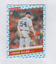 Logan Allen 2020 DONRUSS RETRO 1986 ROOKIE BABY SHARK EMOJI PARALLEL #243