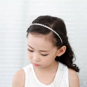 Bridesmaids Tiara Headband, Flower Girl Tiara, Bridal Wedding Hair Accessories w - Picture 1 of 6