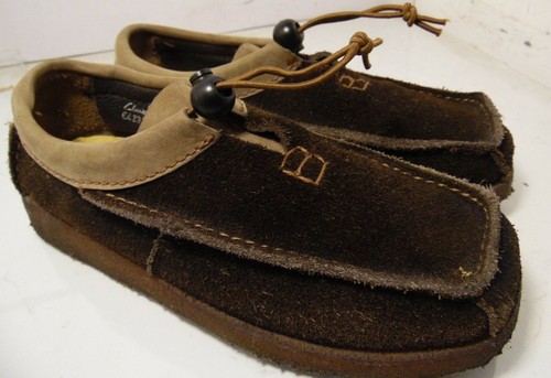 Oxford Clarks E42337 marrone pelle scamosciata lacci velocità donna taglia 7 crepe inglese