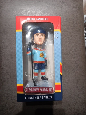 2023 Florida Panthers Aleksander Barkov Bobble Head Reverse Retro Jersey NIB Cover