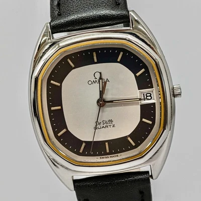 No Tariffs *Vintage 1970s* OMEGA De Ville Cal.1332 Qz Push Crown Gray 34mm Men's - Image 1 of 4