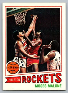 1977-78 TOPPS #124 MOSES MALONE ROCKETS - Picture 1 of 3