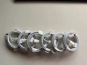 (6) OEM USB to Lightning Data Cable Charge for Apple iPhone 14/13/12/11/Pro - Photo 1 sur 1