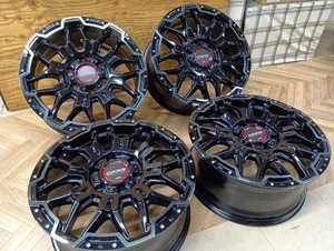 JDM Wheels WORK 18x8 6x139.7 52 CRAG LCG Black Cut Clear Set4 QW - Picture 1 of 7