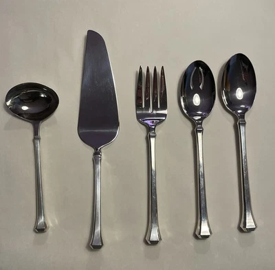 Juego de servir con mango de ley Reed & Barton 5 piezas cubiertos Foto 1 de 4