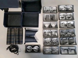 Stereographic Library Telebinocular 99 Various Cards BTW 1-1200 Keystone View Co - Picture 1 of 22