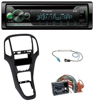 Pioneer USB MP3 DAB AUX CD Autoradio für Opel Astra J ab 2009 Perl schwarz - Bild 1 von 4