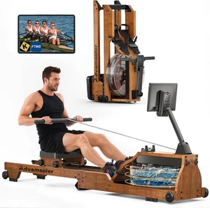 Máquina de Remo, Máquina de Remo Plegable al Agua para Gimnasio en Casa, Ejercicio Fitness Mac - Imagen 1 de 6