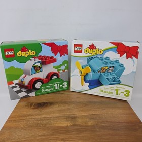LEGO Duplo My First Plane 10849 AND My First Race Car 10860