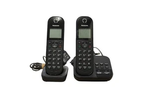 Panasonic Kx-Tgc420e Cordless Home Phone & Answering Machine | 2 X Handsets - Zdjęcie 1 z 3