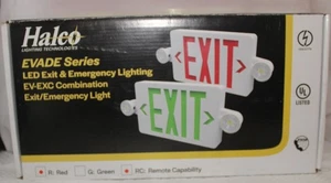 halco evade series led exit & emergency lightning red #95007 - Picture 1 of 6