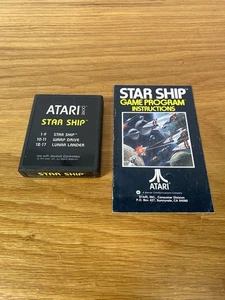Sternenschiff 1977 Atari 2600 Patrone und Handbuch - Bild 1 von 7