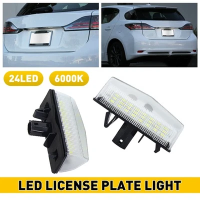 2X SUPER BRIGHT LED License Plate Housing Light For 2016 Toyota RAV4 2017-2018 - Image 1 of 4