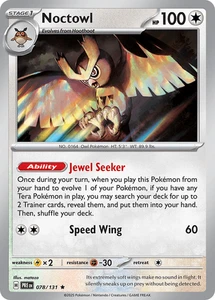 3x Noctowl 078/131 Prismatic Evolutions Holo - Picture 1 of 1