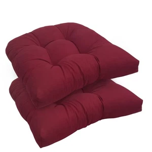 Pack de 2 Cojines de Asiento Interior Exterior Texturizados Almohadillas de Cojín para Silla de Patio 19"x19" - Imagen 1 de 49