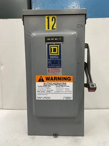 Square D Safety Switch-USED 100amp,600vac,3ph 75hp max,HU363RB Series E1 - Picture 1 of 3