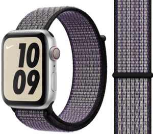 GENUINE APPLE WATCH NIKE SPORT LOOP BAND 44MM/45MM/49MM DESERT SAND VOLT STRAP - Picture 1 of 4