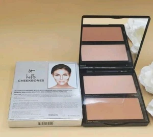 It Hello Cheekbones Matte Bronze & Radiance Highlighter Contouring Duo 0.574 oz  - Picture 1 of 7