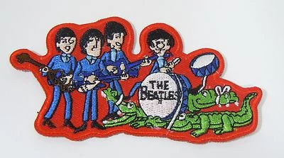 The BEATLES Figures - TV Series - Embroidered Iron-On Patch - 3 1/2"   - Image 1 of 2