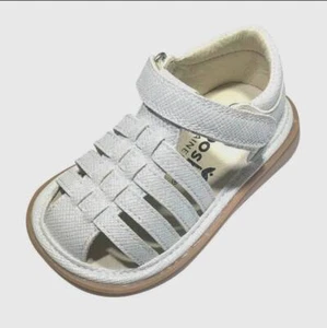 Mooshu Trainers Sunny Pearl Baby Toddler Squeaky Shoe Sandal Size 3 4 5 6 7 8 9 - Picture 1 of 1