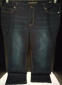 Woman Within 26W Dark Wash Stretch Jeans Inseam 30" #49-0300-1 NEW W/O TAGS - Picture 1 of 4