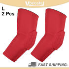 2Pcs Elbow Brace Support Sleeve Elbow Pad Sleeve For Women Men Red L Size