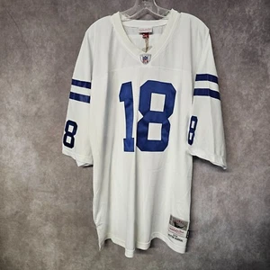 NWT Mitchell & Ness Indianapolis Colts Peyton Manning 18 Throwback Jersey 56 3XL - Picture 1 of 11