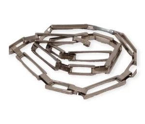 Calvin Klein Silver Dress Belt Metal Chain Link Belt 30" Rectangular  - Picture 1 of 7