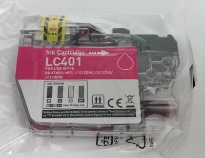 Cartucho de tinta magenta G&G LC401 para Brother MFC-J1010DW MFC-J1012DW MFC-J1170DW Foto 1 de 4