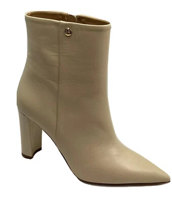 Tory Burch Penelope 90mm Bootie Calf Leather Size 8 Color Dulce De Leche (Beige) - Image 1 of 4